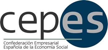 Logotipo CEPES. Confederación Empresarial Española de la Economía Social